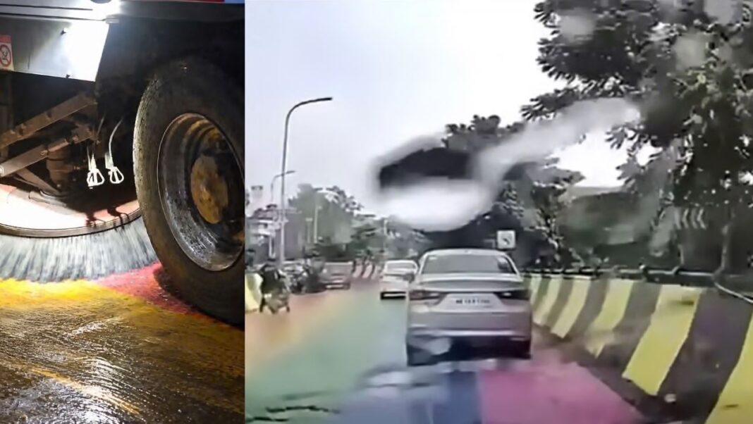 ফ্লাইওভারে বিপজ্জনক অবৈজ্ঞানিক বিপজ্জনক রামধনু রঙ! ফের মুছে ফেলা হচ্ছে রং? ছেলেমানুষি করে লাগালেন কেন?’ ফ্লাইওভারে বিপজ্জনক অবৈজ্ঞানিক বিপজ্জনক রামধনু রঙ! ফের মুছে ফেলা হচ্ছে রং? ছেলেমানুষি করে লাগালেন কেন?’