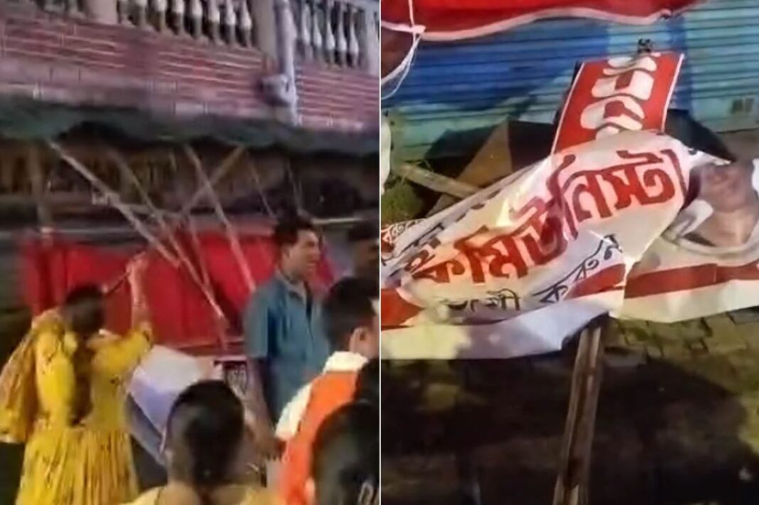 শিবপুরে বামেদের বুকস্টল ভাঙচুর! সিপিএম ও বিজেপি কর্মীদের মধ্যে তর্কাতর্কি-ধস্তাধস্তি শিবপুরে বামেদের বুকস্টল ভাঙচুর! সিপিএম ও বিজেপি কর্মীদের মধ্যে তর্কাতর্কি-ধস্তাধস্তি