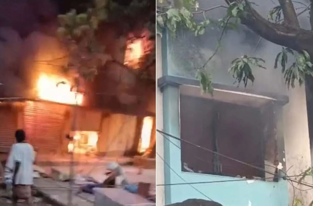 মহালয়ার সকালে হাওড়ায় বিধ্বংসী আগুন! চ্যাটার্জিহাট নতুন রাস্তা চত্বরে একটি তিনতলা বাড়িতে অগ্নিকাণ্ড মহালয়ার সকালে হাওড়ায় বিধ্বংসী আগুন! চ্যাটার্জিহাট নতুন রাস্তা চত্বরে একটি তিনতলা বাড়িতে অগ্নিকাণ্ড